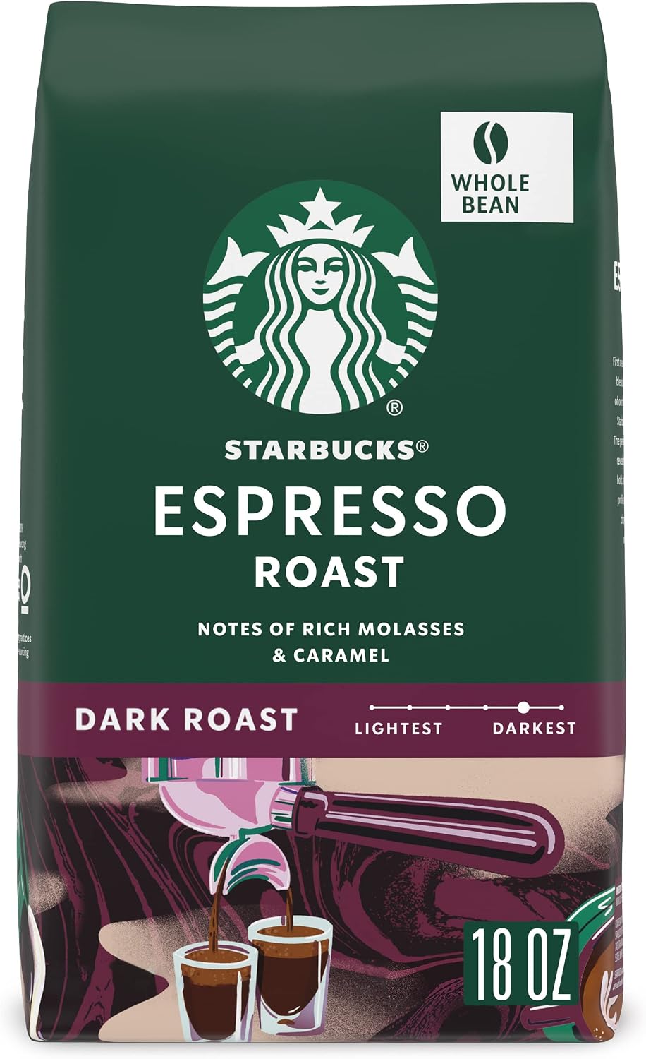 Starbucks Espresso Roast Whole Bean Coffee