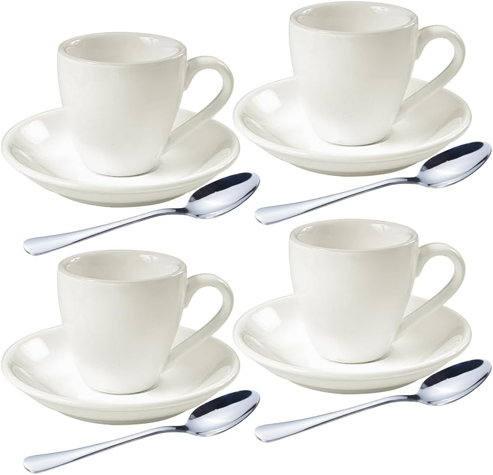 homEdge Porcelain Shot Cup Set (Set of 4)