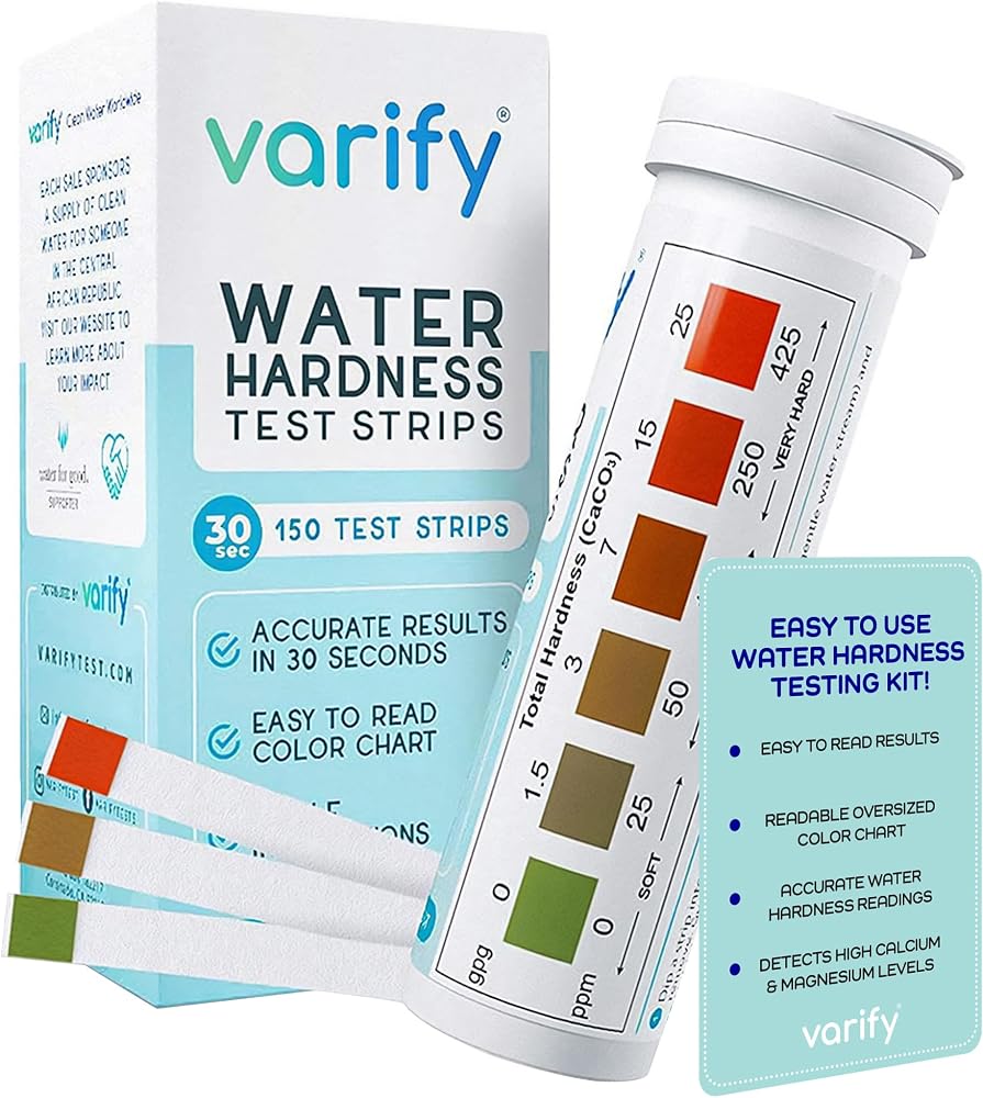 Varify water hardness test strips for measuring espresso water