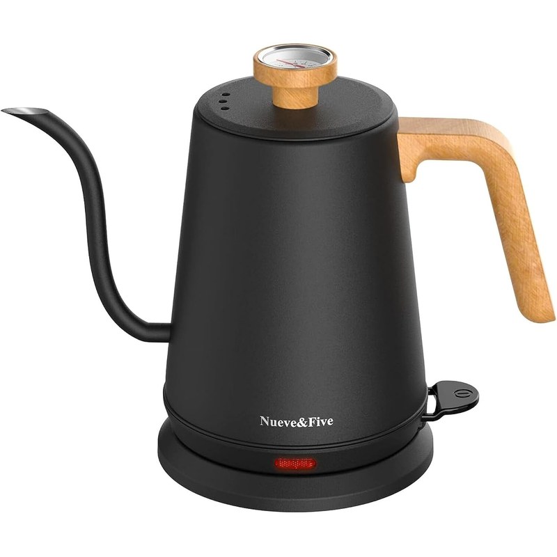 Nueve&Five Electric Gooseneck Kettle with Thermometer