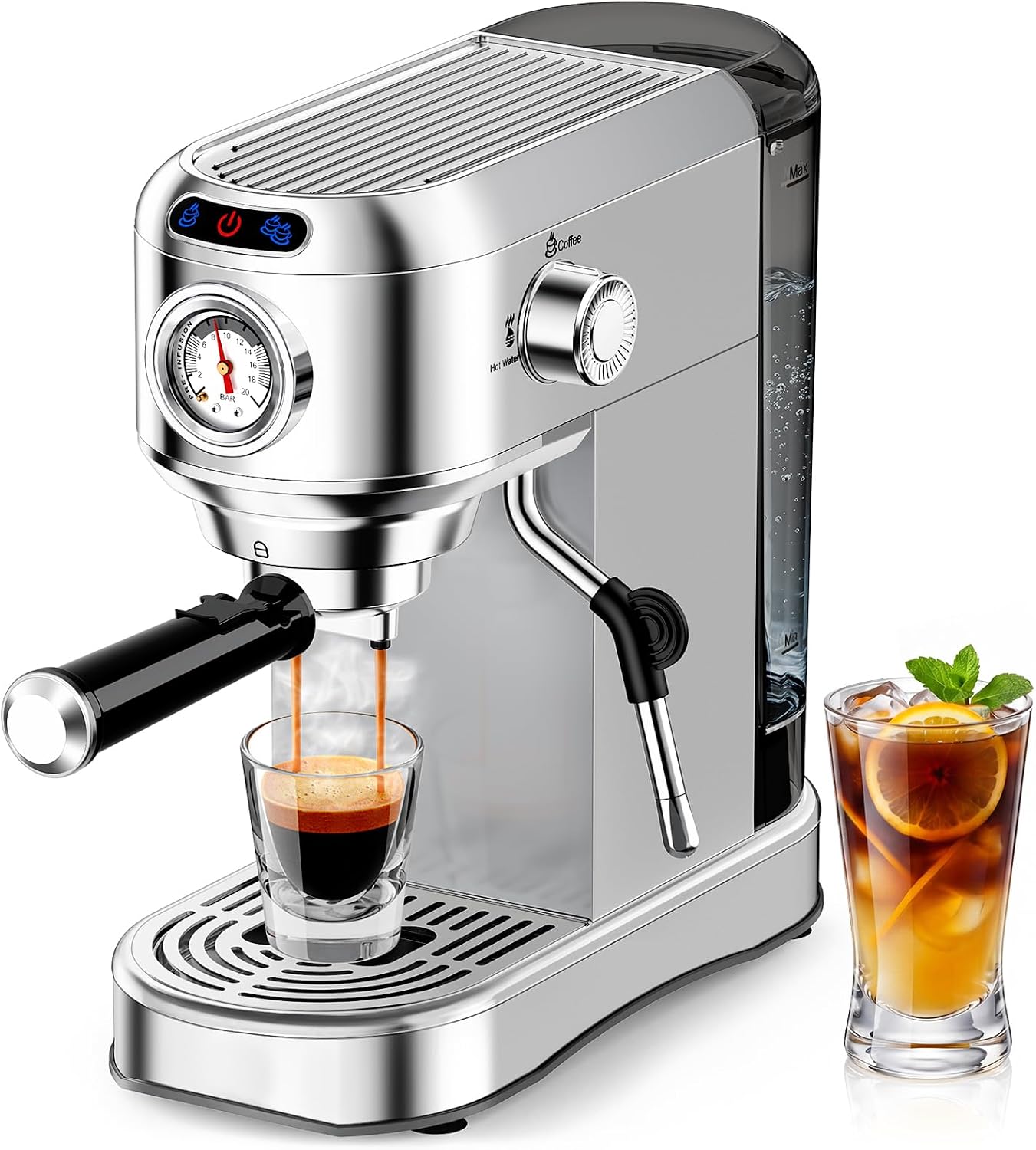 Compact 20-Bar Espresso Machine