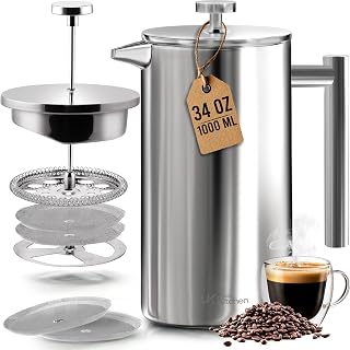Utopia Kitchen 34 oz 304 Stainless Steel French Press